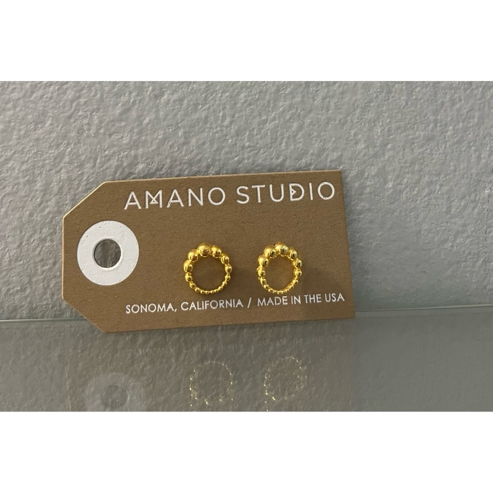 Amano Studio Gold Stud Earrings
